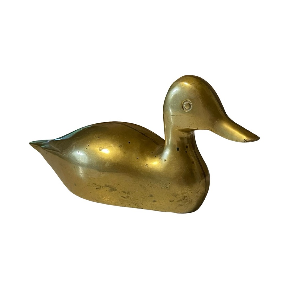 ✨ Vintage Heavy Brass Duck Figurine 🦆 - Picture 7 of 7